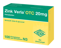 ZINK VERLA OTC 20 mg Filmtabletten - 100St - Selen & Zink