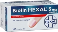 BIOTIN HEXAL 5 mg Tabletten - 100St - Biotin