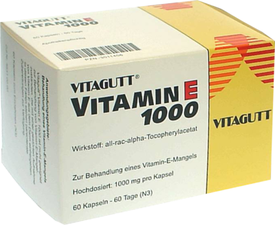 VITAGUTT Vitamin E 1000 Weichkapseln 60 St