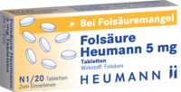 FOLSÄURE HEUMANN 5 mg Tabletten - 20St - Folsäure