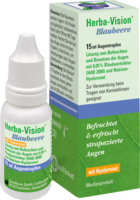 HERBA-VISION Blaubeere Augentropfen - 15ml - Gegen gereizte Augen