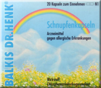BALKIS Schnupfenkapseln Neu - 20St - Allergie allgemein