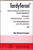 TARDYFERON Depot-Eisen(II)-sulfat 80 mg Retardtab. - 100St - Eisen