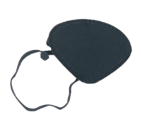AUGENKLAPPE oval mit Gummiband - 1St