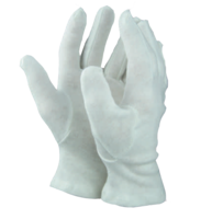 HANDSCHUHE Zwirn BW Gr.9 weiß - 2St