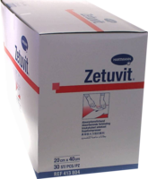 ZETUVIT Saugkompressen unsteril 20x40 cm - 30St