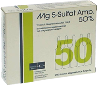 MG 5 Sulfat Amp. 50% Infusionslösungskonzentrat - 5St