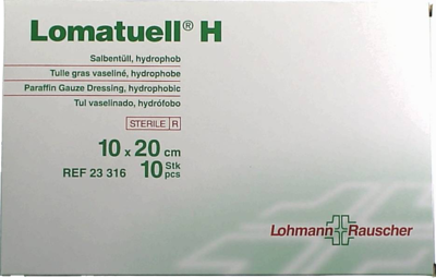 LOMATUELL H Salbentüll 10x20 cm steril 10 St