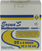 ERENA Mullkompr.10x10 cm steril 8fach - 25X2St