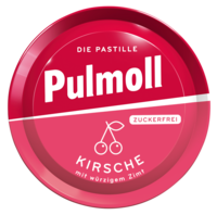 PULMOLL Hustenbonbons Wildkirsch+Vit.C zuckerfrei - 50g - Bonbons zuckerfrei