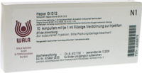 HEPAR GL D 12 Ampullen - 10X1ml