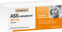 ASS ratiopharm 300 mg Tabletten - 50St - Blutverdünnung