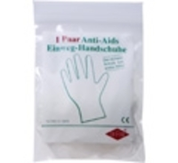 HANDSCHUHE Einmal Anti Aids - 2St - Einmalprodukte