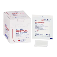 ROGG STERIWUND Kompr.10x10 cm steril 8fach - 25X2St