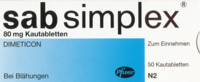 SAB simplex Kautabletten - 50St - Blähungen & Krämpfe