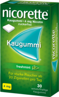 NICORETTE 4 mg freshmint Kaugummi - 30St - Raucherentwöhnung