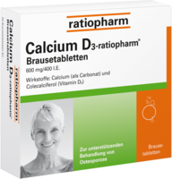 CALCIUM D3 ratiopharm Brausetabletten - 100St - Calcium & Vitamin D3