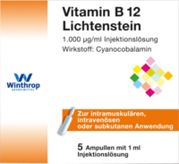 VITAMIN B12 1.000 µg Lichtenstein Ampullen - 5X1ml - Vitamine