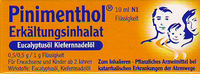 PINIMENTHOL Erkält.Inhalat Eucal.-/Kiefernadelöl - 10ml - Erkältungssalbe & Inhalation