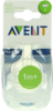 AVENT Sauger Airflex 2-Loch 2x langs.Nahr.