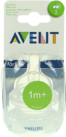 AVENT Sauger Airflex 2-Loch 2x langs.Nahr. - 2St - Beruhigungssauger