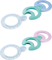 NUK Beißring-Kombi-Set Blisterkarte - 3St - Zahnungshilfen