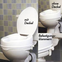 TOILETTENSITZERHÖHUNG Savanah 10 cm mit Deckel - 1St