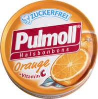 PULMOLL Hustenbonbons Orange+Vit.C zuckerfrei - 50g - Bonbons zuckerfrei