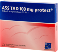 ASS TAD 100 mg protect magensaftres.Filmtabletten - 50St - Blutverdünnung