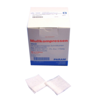 MULLKOMPRESSEN 7,5x7,5 cm steril 8fach - 5X2St