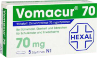 VOMACUR 70 Suppositorien - 5St - Übelkeit & Schwindel