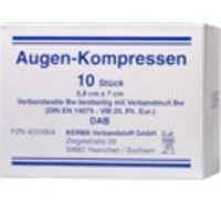 AUGENKOMPRESSEN 5,8x7 cm unsteril 10 St