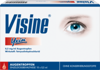 VISINE Yxin ED Einzeldosispipetten - 10X0.5ml - Gegen trockene Augen