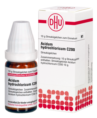 ACIDUM HYDROCHLORICUM C 200 Globuli 10 g