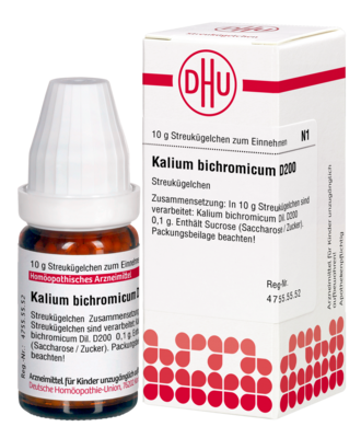 KALIUM BICHROMICUM D 200 Globuli 10 g