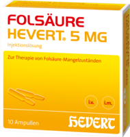 FOLSÄURE HEVERT 5 mg Ampullen - 10St - Hevert