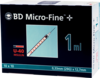 BD MICRO-FINE+ Insulinspr.1 ml U40 12,7 mm