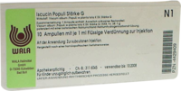 ISCUCIN populi Stärke G Ampullen - 10X1ml