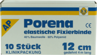 PORENA elast.Mullbinde 12 cm weiß o.Cello - 10St