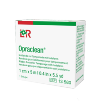 OPRACLEAN Mullbinde z.Tampon.m.Jodoform 1 cmx5 m - 1St