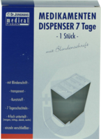 MEDIKAMENTENDISPENSER 7 Tage weiß trans.Blind. - 1St