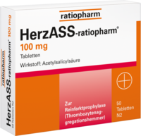 HERZASS ratiopharm 100 mg Tabletten - 50St