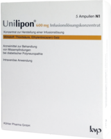 UNILIPON 600 Infusionslösungskonzentrat - 1X5St