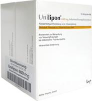 UNILIPON 600 Infusionslösungskonzentrat - 1X20St