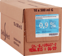 ISOTONISCHE NaCl 0,9% DELTAMEDICA Inf.-Lsg.Glasfl. - 10X500ml