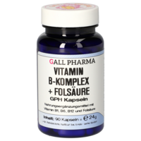 VITAMIN B KOMPLEX+Folsäure GPH Kapseln - 90St