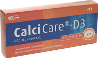 CALCICARE D3 Kautabletten - 20St - Calcium & Vitamin D3
