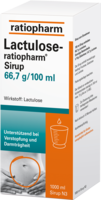 LACTULOSE ratiopharm Sirup - 1000ml - Abführmittel