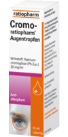 CROMO RATIOPHARM Augentropfen - 10ml - Für die Augen