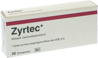 ZYRTEC 10 mg Filmtabletten - 20St - Allergie allgemein